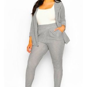 Two piece black and white affair